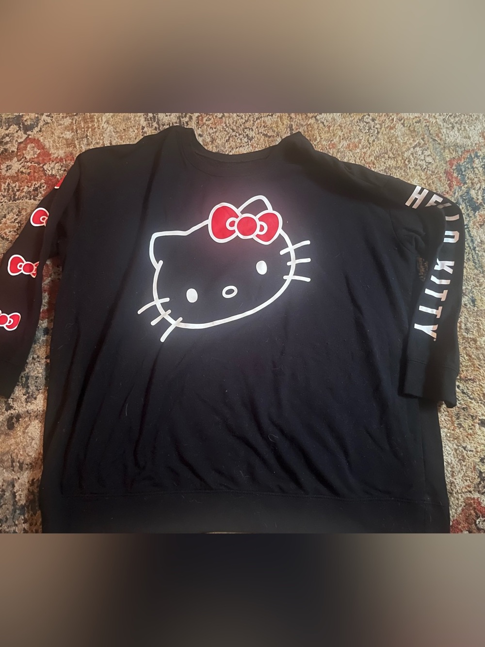 Hello Kitty Black Graphic Sweatshirt for women